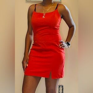 FOREVER 21 MINI RED DRESS SZ MEDIUM